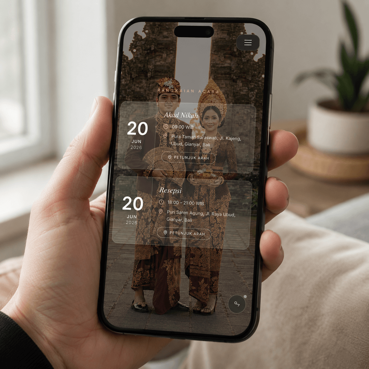 Serene Garden — contoh undangan